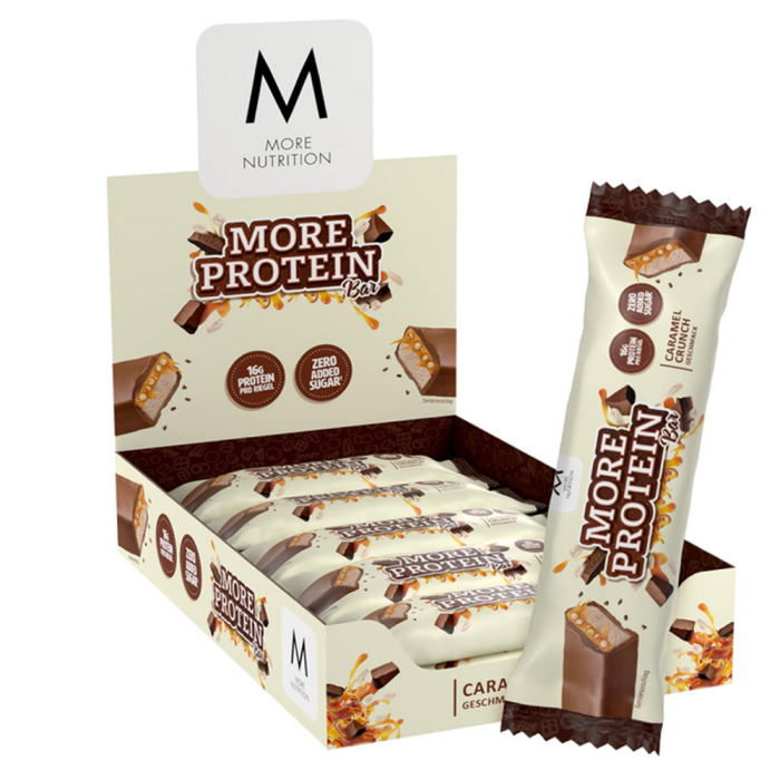 More Nutrition Protein Bar 50g x 10 Riegel Caramel Crunch