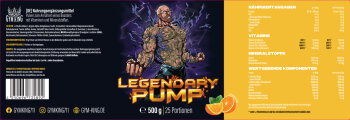 Gym King Legendary Pump Booster 500g Pulver Dose