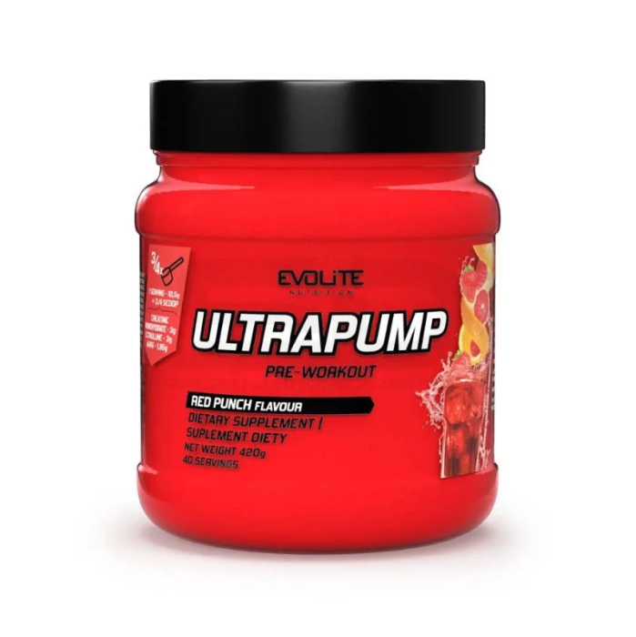 Evolite Ultra Pump Pre-Workout 420g Pulver Dose
