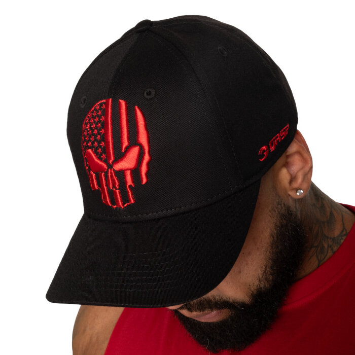 GASP Relentless Cap Black-Red S-M