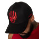 GASP Relentless Cap Black-Red S-M