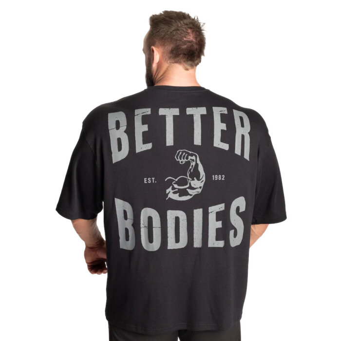 Better Bodies Muscle Iron Thermal Tee Asphalt Asphalt XL