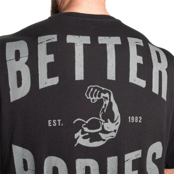 Better Bodies Muscle Iron Thermal Tee Asphalt Asphalt XL