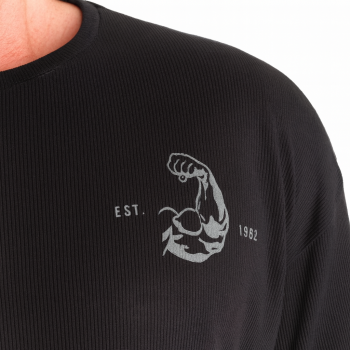 Better Bodies Muscle Iron Thermal Tee Asphalt Asphalt XL