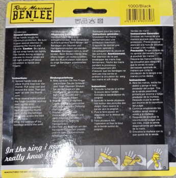 Benlee Elastic Handwraps Bandagen Boxbandagen 450cm Red...