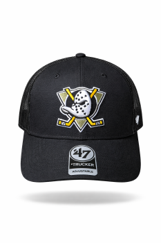 47 Brand Anaheim Ducks Black Ballpark Trucker Cap