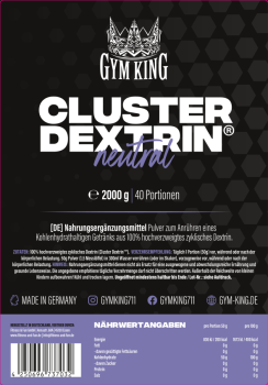 Gym King Cluster Dextrin 2kg Beutel