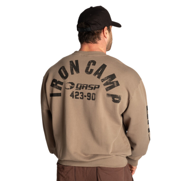 GASP Throwback Sweater Washed Green XXXL