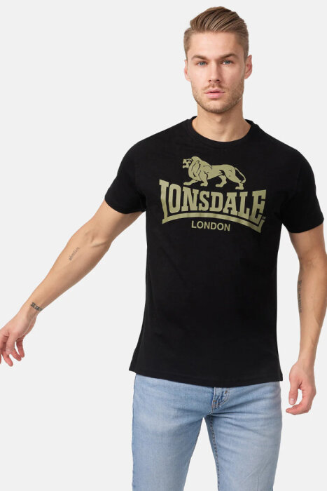 Lonsdale London T-Shirt verschiedene Farben Black-Olive XXL