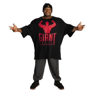 GASP Giant Killer Iron Tee Asphalt-Red