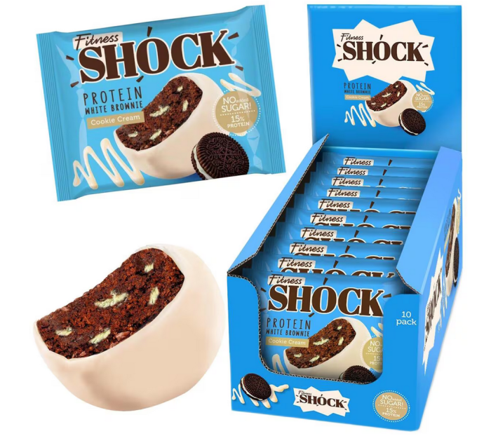 Fitness SHOCK Protein Brownie 10 x 50g MHD 16.01.26