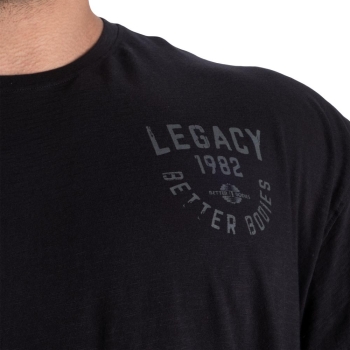 Better Bodies Legacy Slub Iron Tee Washed Black