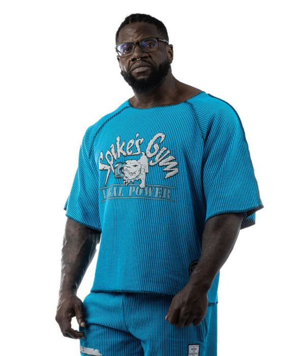 LP Legal Power Neon Raglan Rag Top Oldschool Spikes Boston Blau L