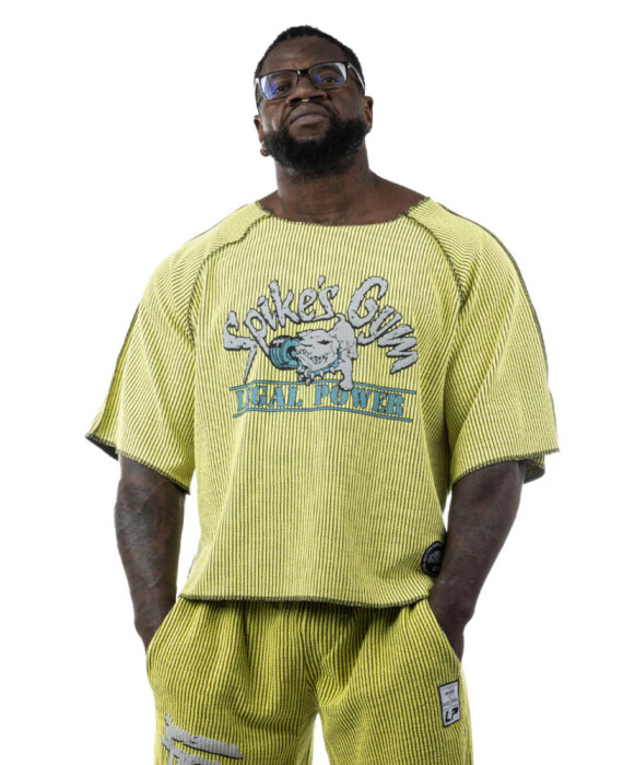 LP Legal Power Neon Raglan Rag Top Oldschool Spikes Boston Gelb XXXL