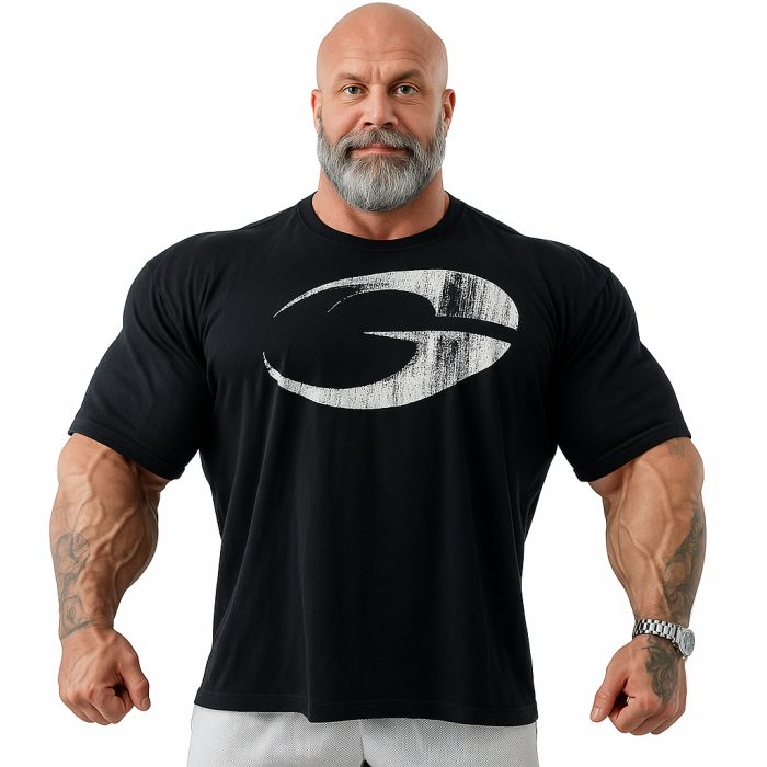 GASP Pump Cover Iron Tee Fitness & Fun Edition L