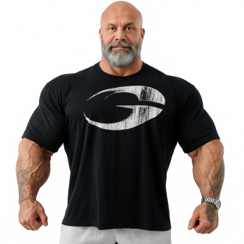 GASP Pump Cover Iron Tee Fitness & Fun Edition L