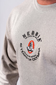 NEBBIA Oversized Sweatshirt (Pullover) 797 Light Grey XXL