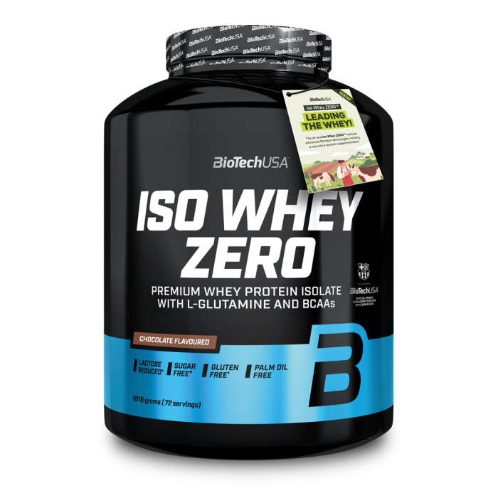 Biotech USA Iso Whey Zero Protein laktose reduziert 1816g Dose
