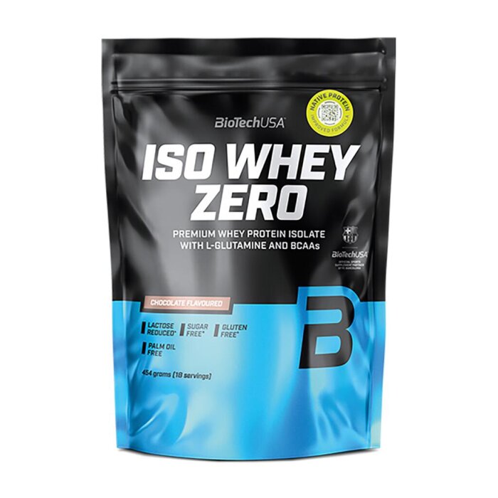 Biotech USA Iso Whey Zero Protein laktosefrei 454g Beutel Caffe Latte