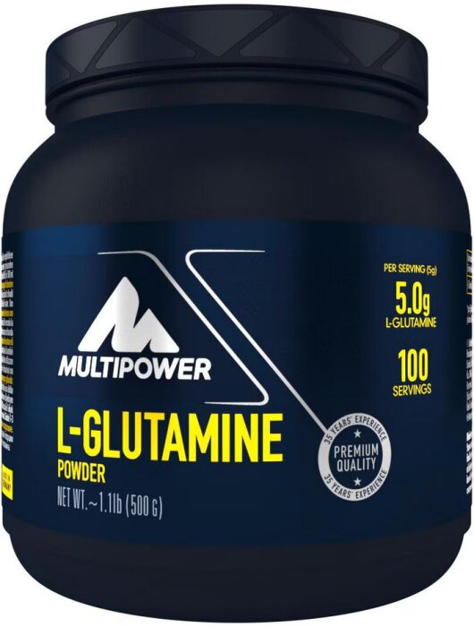 Multipower Glutamin Pulver 500g Dose MHD