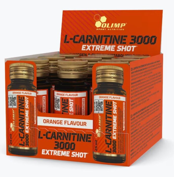 Olimp L-Carnitine Forte 3000 Extreme Shot 9 x 25 ml Kirsche