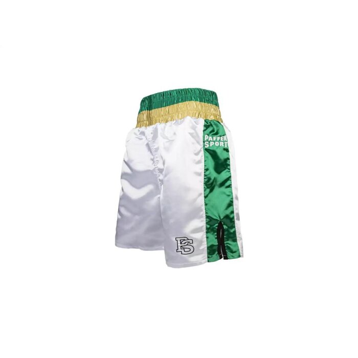 Paffen Sport PRO MEXICAN Profi Boxhose Weiß-Grün-Gold