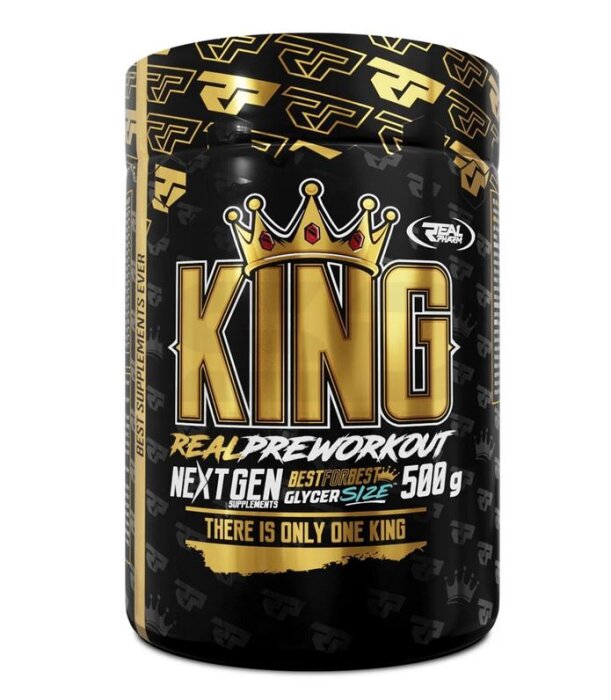 Real Pharm King Pre Workout 500g Pulver Dose  Mango Maracuja