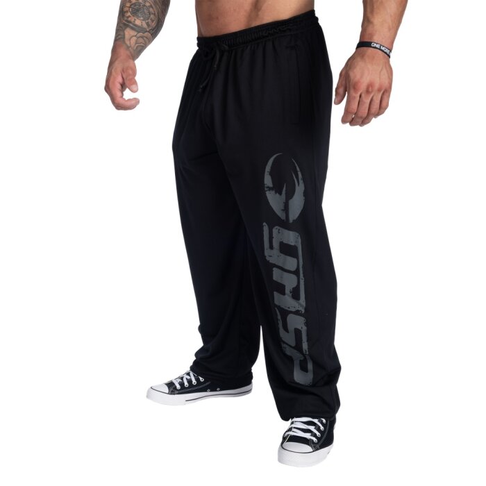 GASP Original Mesh Pants Black-Grey Herren Sporthose  XL