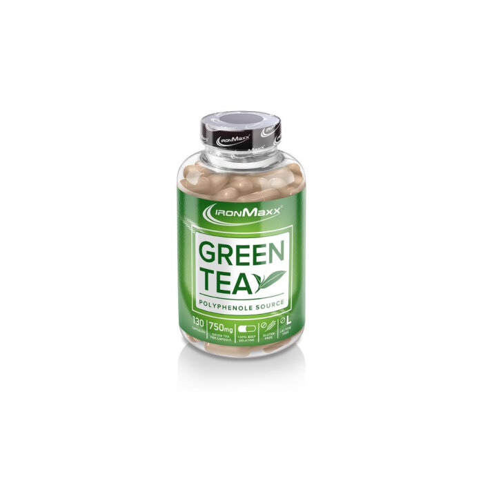 (MHD 02/25) Ironmaxx Green Tea 130 Kapseln Grüntee Dose