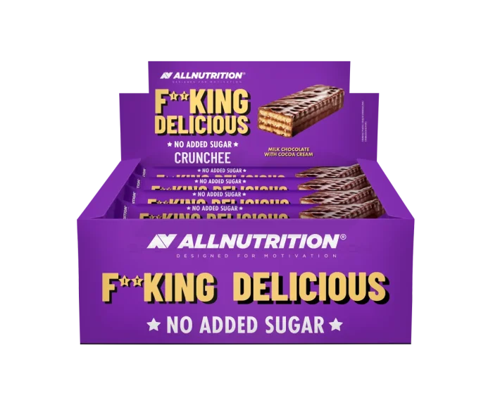 All Nutrition F** Delicious Crunchee 20 x 18g  Milk Chocolate