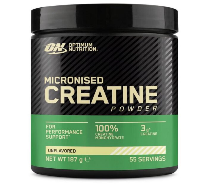 Optimum Nutrition Creatine Powder 100% micronisiertes Creatin Monohydrat 187g Pulver Dose