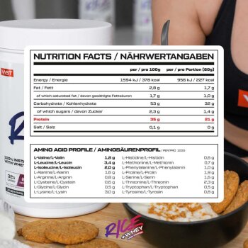 VAST Rice + Whey 900g Dose Apfelstrudel