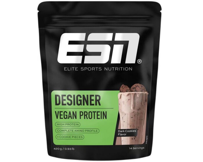 ESN Vegan Designer Protein 420g Beutel Dark Cookies