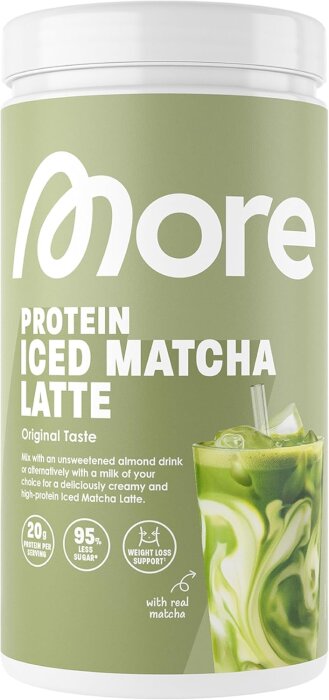 More Nutrition Protein Iced Matcha Latte 500g Pulver Dose