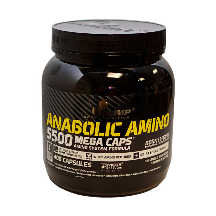 Olimp Anabolic Amino 5500 Mega Caps 400 Kapseln Dose MHD 17.07.26