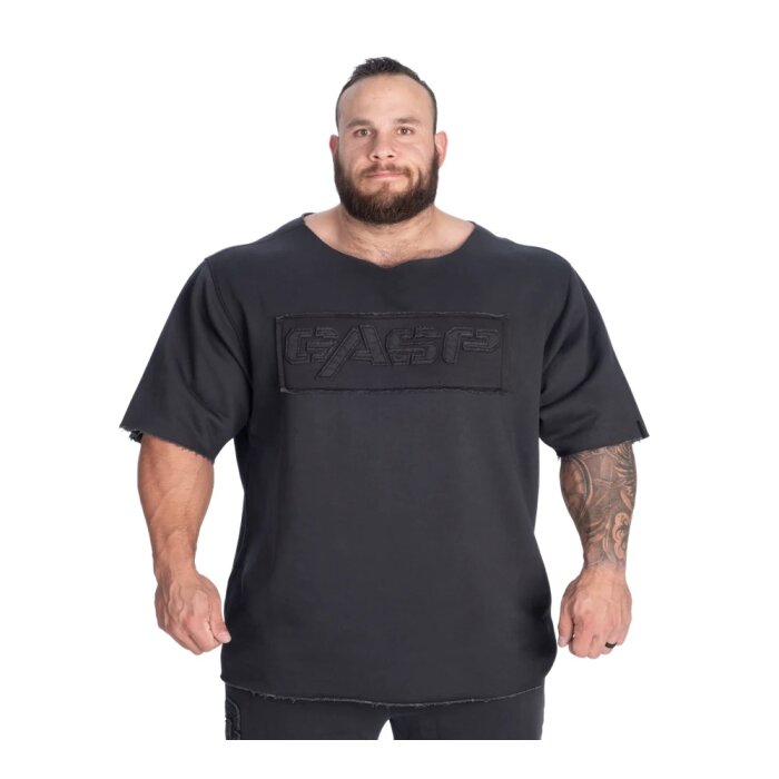 GASP Raw Iron Tee Washed Pump Cover Black