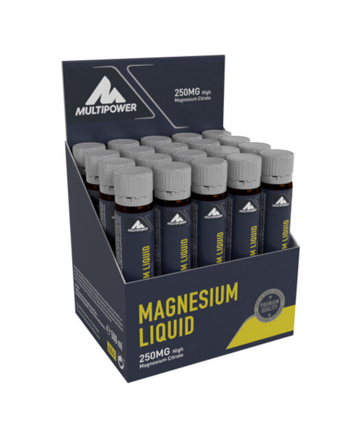 Multipower Magnesium Liquid 20 x 25ml Ampullen MHD 04/26