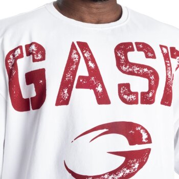 GASP Heavyweight Iron Tee Oversized Herren Shirt White Red XL