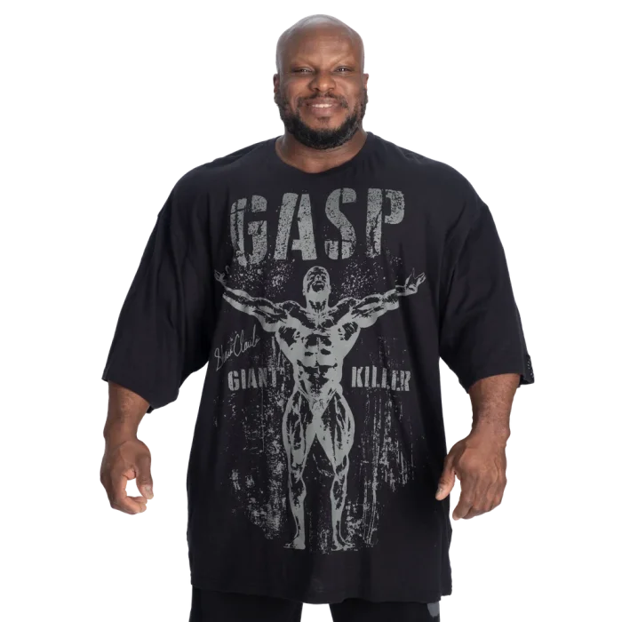 GASP GK Slub Iron Tee Washed Black XXL