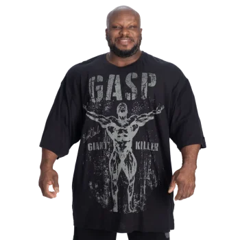 GASP GK Slub Iron Tee Washed Black XXL