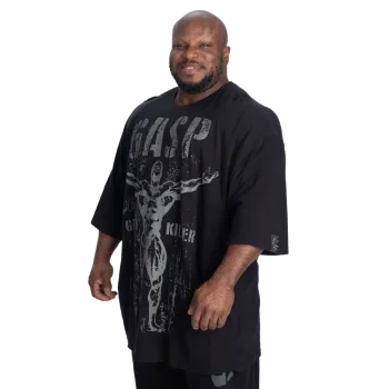 GASP GK Slub Iron Tee Washed Black XXL