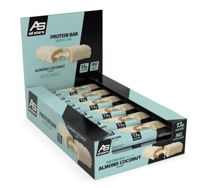 All Stars Smooth Core Protein Bar 12 x 45g Riegel Kiste