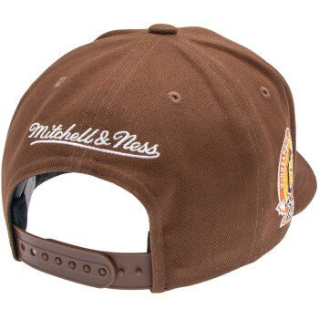 Mitchell & Ness NBA Brown Green Pro Crown Los Angeles Lakers Snapback Cap