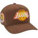 Mitchell & Ness NBA Brown Green Pro Crown Los Angeles Lakers Snapback Cap
