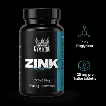 Gym King Zink Bisglycinat 150 Tabletten