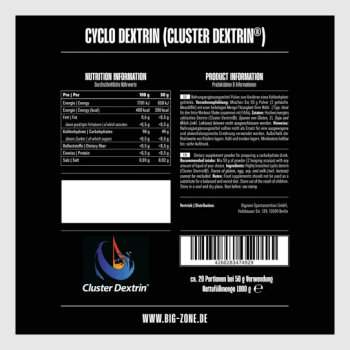 Big Zone Cyclo Dextrin (Cluster Dextrin) 1000g