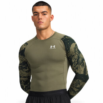 Under Armour UA Heat Gear Armour Compression CB LS Green