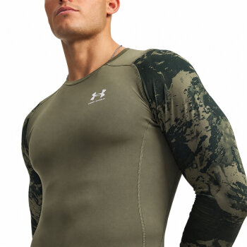 Under Armour UA Heat Gear Armour Compression CB LS Green