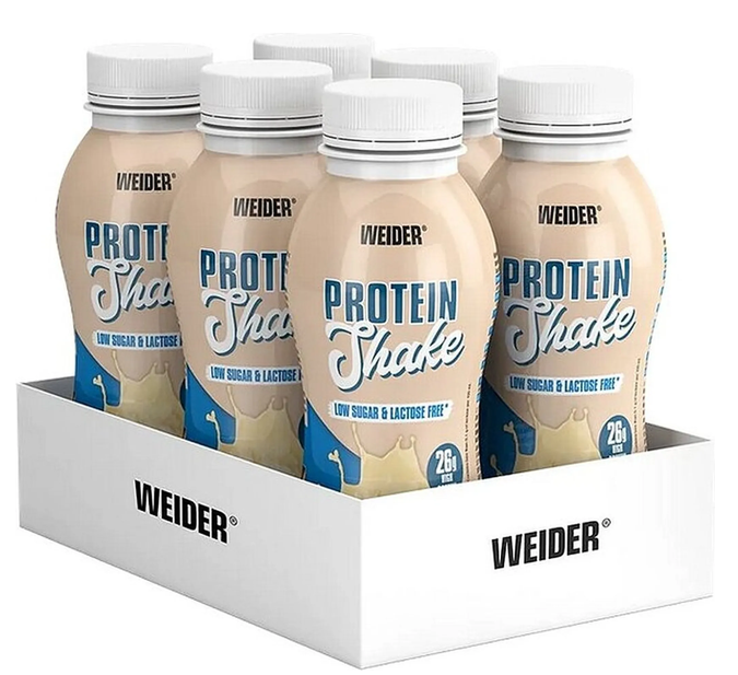 Weider Protein Shake 6 x 330ml Flasche MHD 04.07.26