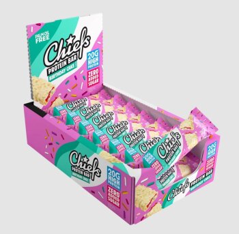 Chiefs Protein Bar 12 x 55g Riegel MHD